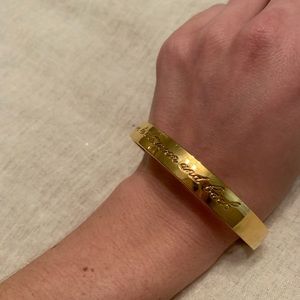 Kate Spade Gold idiom bangle